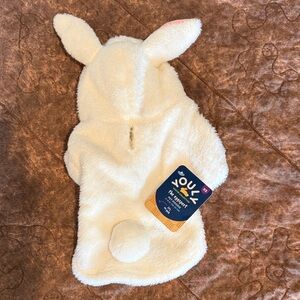 Cozy Cream Bunny Dog Hoodie